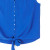 Sleeveless Button Down Tie Hem Top-Textured Rayon- By Clara Sunwoo- T184R-Cobalt | Adare's Boutique