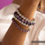 Sorrelli LILAC CHAMPAGNE- Caspian Stretch Bracelet ~ BFP44PDLCH  | Adare's Boutique