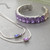 Sorrelli LILAC CHAMPAGNE- Cami Tennis Necklace ~ NFP3PDLCH | Adare's Boutique