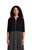 Bamboo Classic Bolero Cardigan by Sympli-T25156-Black-Front View|Adare's Boutique