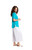 Bamboo Go To Classic T -Short Sleeve-by Sympli--T22110R-1-Turquoise-Side View|Adare's Boutique