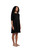 Bamboo Nu Trapeze Dress -Elbow Sleeve by Sympli-T28174-Black|Adare's Boutique