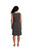 Bamboo Tank Dress Short -Print-By Sympli-T2822PH-Black/White Pinstripe-Back View|Adare's Boutique