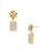 Sorrelli MODERN PEARL- Nesta Emerald Dangle Earrings ~ EFG2BGMDP | Adare's Boutique