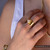 Sorrelli MODERN PEARL- Nesta Band Ring ~ RFG1BGMDP | Adare's Boutique