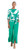 Emerald Green Soft Knit Petal Pant- By Clara Sunwoo-PT30-Front View |Adare's Boutique