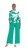 Emerald Green Soft Knit Petal Pant- By Clara Sunwoo-PT30-Back View|Adare's Boutique