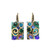 Michal Golan EMERALD - Rectangle Lever Back Earrings ~ S8063 | Adare's Boutique