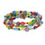 Michal Golan- MULTICOLOR - Millefiori Beaded Memory Wire Bracelet ~ SB323 | Adare's Boutique