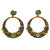 Michal Golan - MIDNIGHT GARDEN - Statement Hoop Earrings ~ S5840 | Adare's Boutique