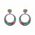 Michal Golan MULTI BRIGHT - Statement Hoop Earrings ~ S5618 | Adare's Boutique