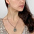 Michal Golan SILVER LINING- Square Necklace ~ N4450 | Adare's Boutique