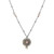 Michal Golan ROSE QUARTZ- Small Circle Necklace ~ N4393 | Adare's Boutique