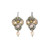 Michal Golan ROSE QUARTZ- Small Shield Earrings ~ S8488 | Adare's Boutique