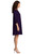 Nu Trapeze Dress 3/4 Sleeve by Sympli-28174-2-Blackberry- Side View | Adare's Boutique