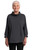 Fleece Back Funnel Neck Pullover w/Kangaroo Pocket by Sympli- FB22329-5-Graphite-Front | Adare's Boutique