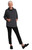 Fleece Back Funnel Neck Pullover w/Kangaroo Pocket by Sympli- FB22329-5-Graphite-Front | Adare's Boutique