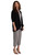 Maxtrix Cardigan in Fleece Back Jersey by Sympli- FB25164-2 - Black- Side View | Adare's Boutique