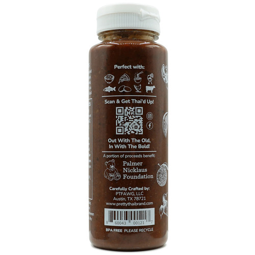 Upgrade any dish with Pretty Thai Thai Chili Sriracha. A versatile hot sauce perfect for noodles, pizza, eggs, seafood, chicken, and grilled meats.