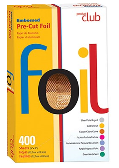 Product Club Embossed Bre-Cut Foil 400 (5" x 8") Copper