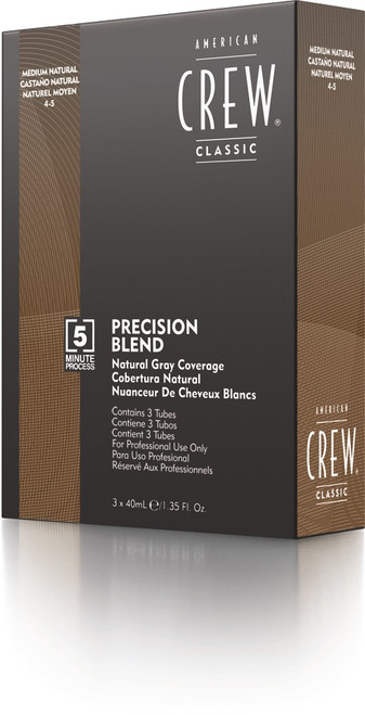 American Crew Precision Blend Medium Natural (4-5)
Blend shades for gray blending - 5 minute application, 3 x 40 ml