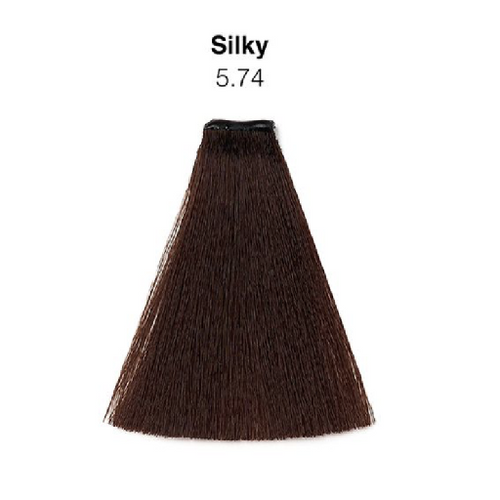 Silky Permanent Color 5-74 Warm Brown 3.4oz