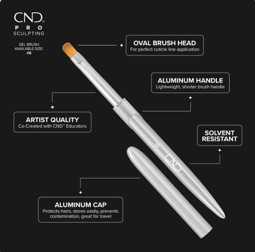 Cnd Pro Sculpting Gel Oval Brush #6