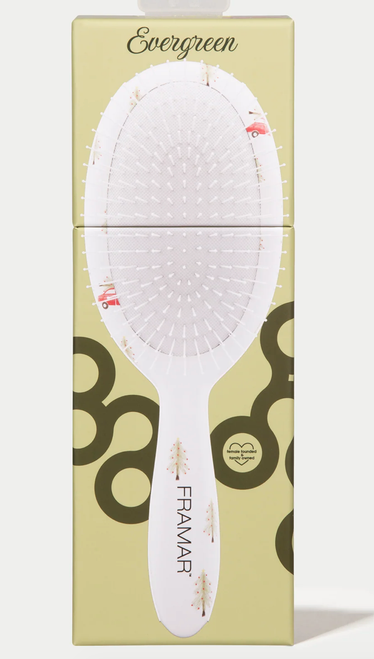 Framar Holly Days EVERGREEN Detangle Brush