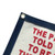 photo of banner with Orwell quote written on it