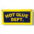 Hot Glue Dept. Felt Banner / Handmade Crafter Gift / DIY Studio Decor / Maker Workshop Banner