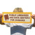 banner that says Public Libraries are data centers for everyone person holding it