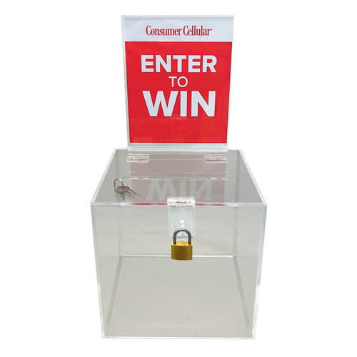 Raffle Box with Insert