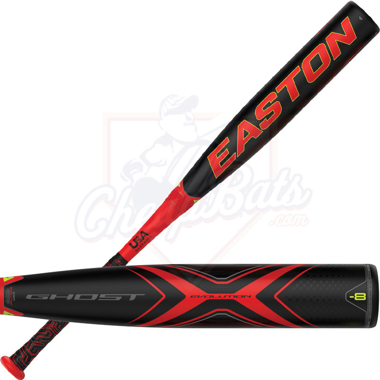 Easton Ghost X Evolution USA Youth Baseball Bat (-8) YBB19GXE8