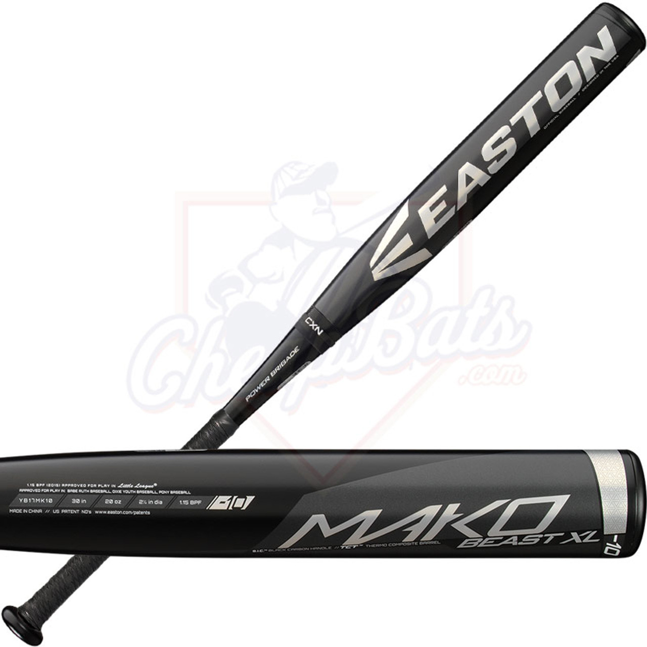 Easton Mako Beast XL Youth Baseball Bat (-10) YB17MK10 - RARE 