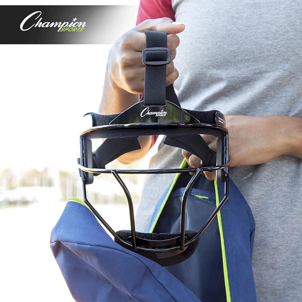 Champion Sports Classic Steel Softball Fielder's Face Mask - Thumbnail 4