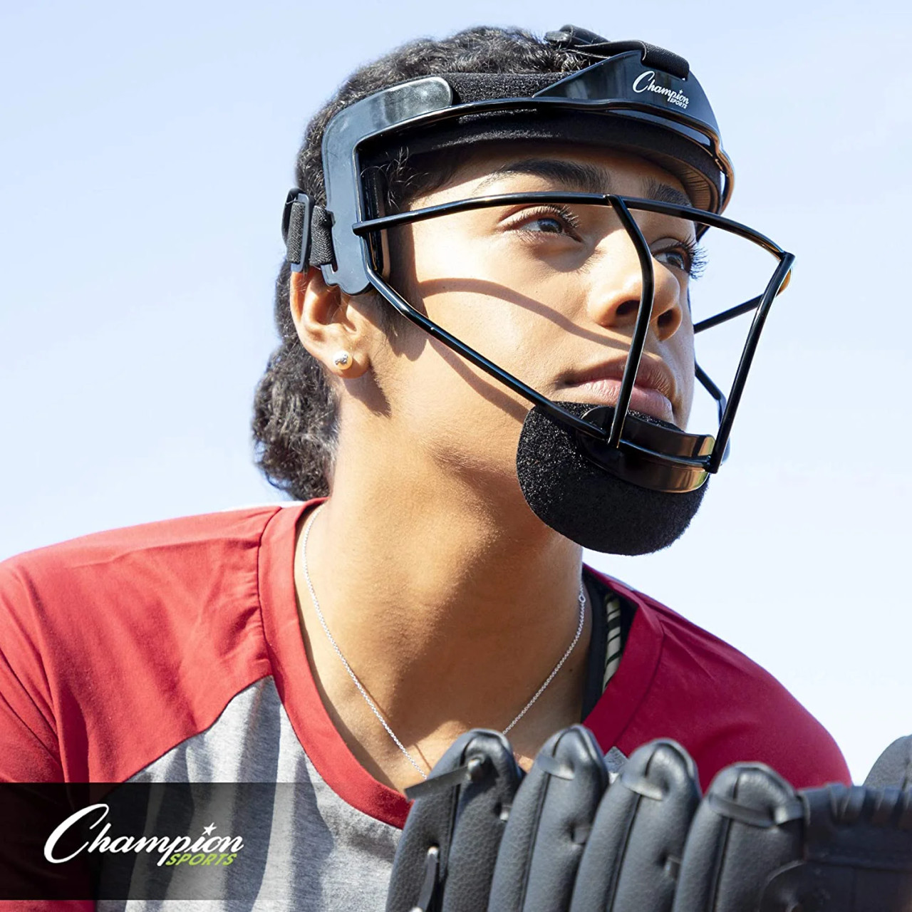 Champion Sports Classic Steel Softball Fielder's Face Mask - Thumbnail 4