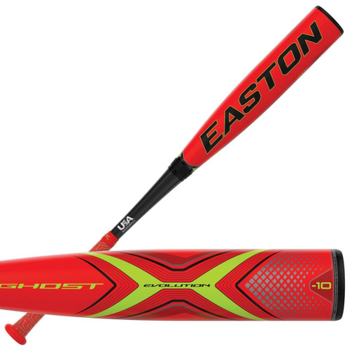 Easton Ghost X Evolution USA Youth Baseball Bat (-10) YBB19GXE10