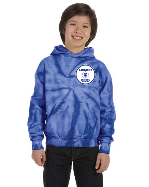 Liberty School LC Royal Tie Dye 8.5oz Hoodie