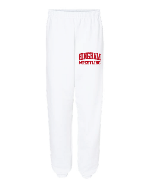 Hingham HS Team White Fleece Jogger 