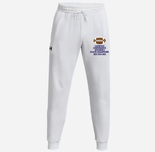 Xaverian HS White Fleece 3PEAT Jogger 