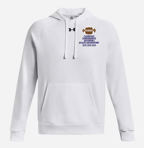 Xaverian HS NW White Fleece 3Peat Hoodie