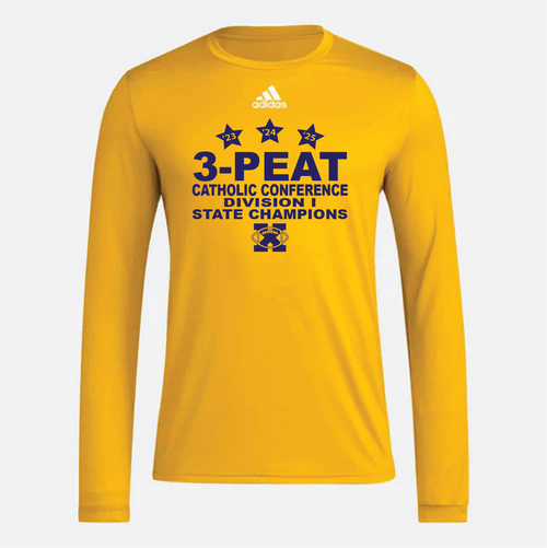 Xaverian HS 3-Peat Gold LS Tee