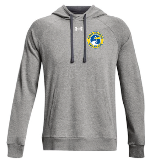 BMMS UA Grey Rival Embroidered Fleece Hoodie