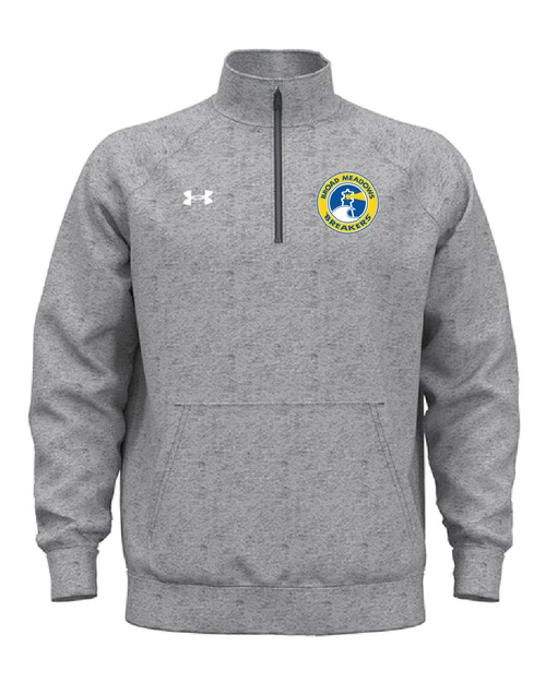 BMMS UA Grey Rival Embroidered Fleece 1/4 Zip