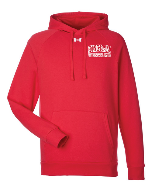 Hingham HS Under Armour Team Red Fleece Embroidered Hoodie