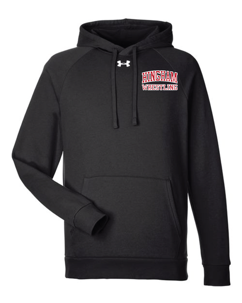 Hingham HS Under Armour Team Black Fleece Embroidered Hoodie
