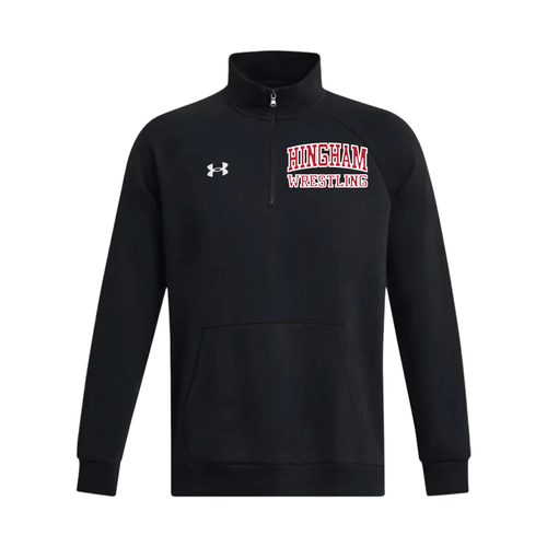 Hingham HS Under Armour Team Black Embroidered Fleece Qtrzip