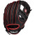 Wilson A200 Ez Catch Baseball Glove Black/Red 10": WBW10045510