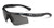 Under Armour Kids' Dynamo Rectangular, Shiny Black/Gray Sunglasses 55 mm