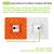 Champion Sports Hollywood Style Double First Base, Orange / White: M775